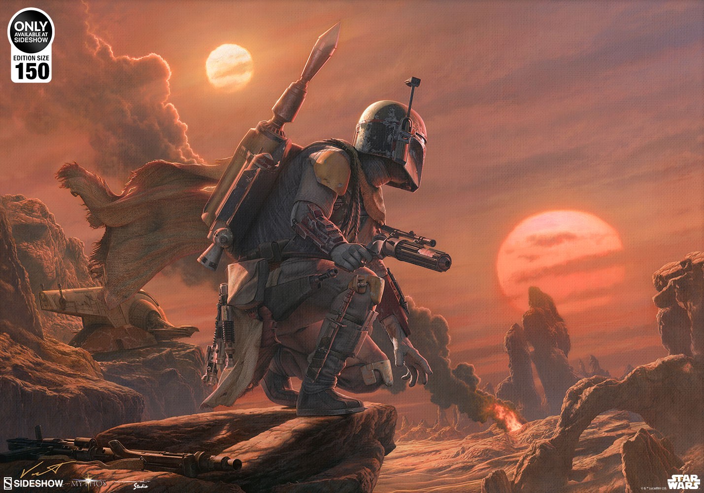 Star Wars Boba Fett: Dead or Alive Art Print  Exclusive Edition View 4