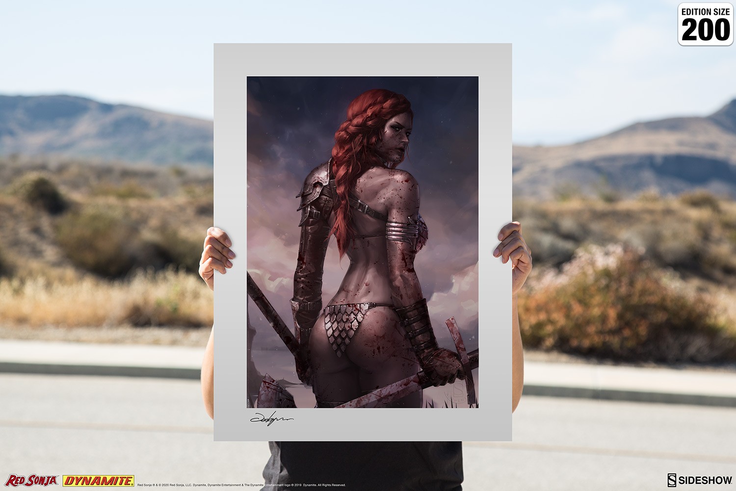 Dynamite Red Sonja: Birth of the She-Devil (Post-Battle Bloody Variant) Art Print  View 6