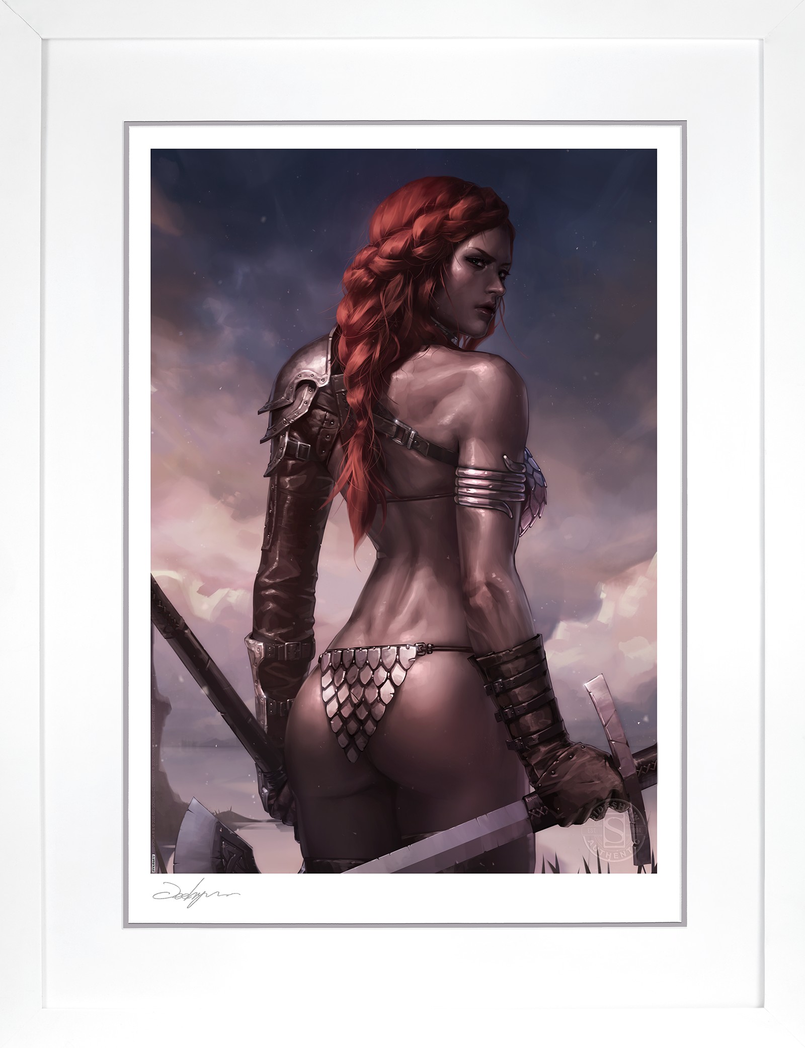 Dynamite Red Sonja: Birth of the She-Devil (Pre-Battle Version) Art Print  View 7
