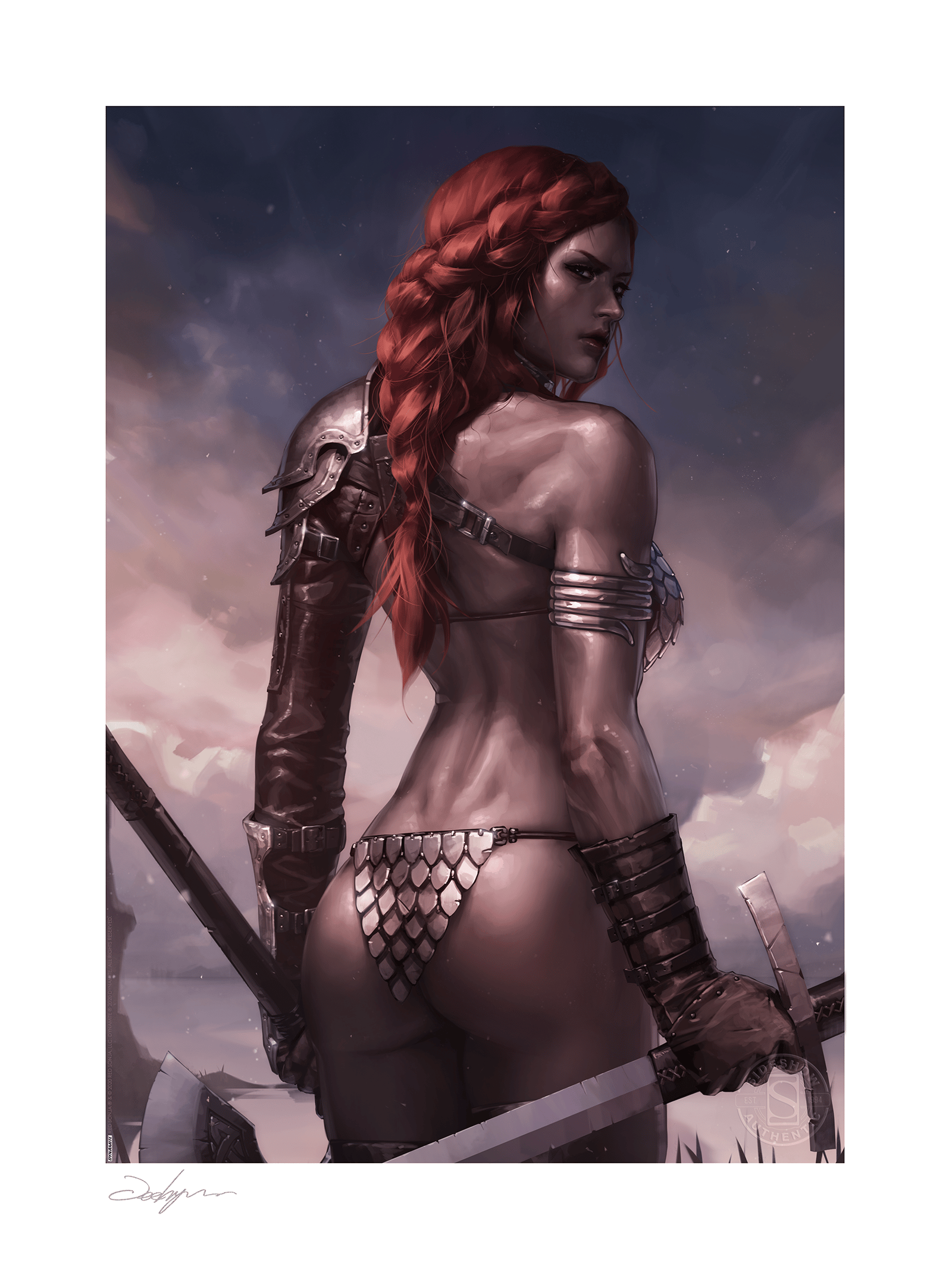 Dynamite Red Sonja: Birth of the She-Devil (Pre-Battle Version) Art Print  View 7