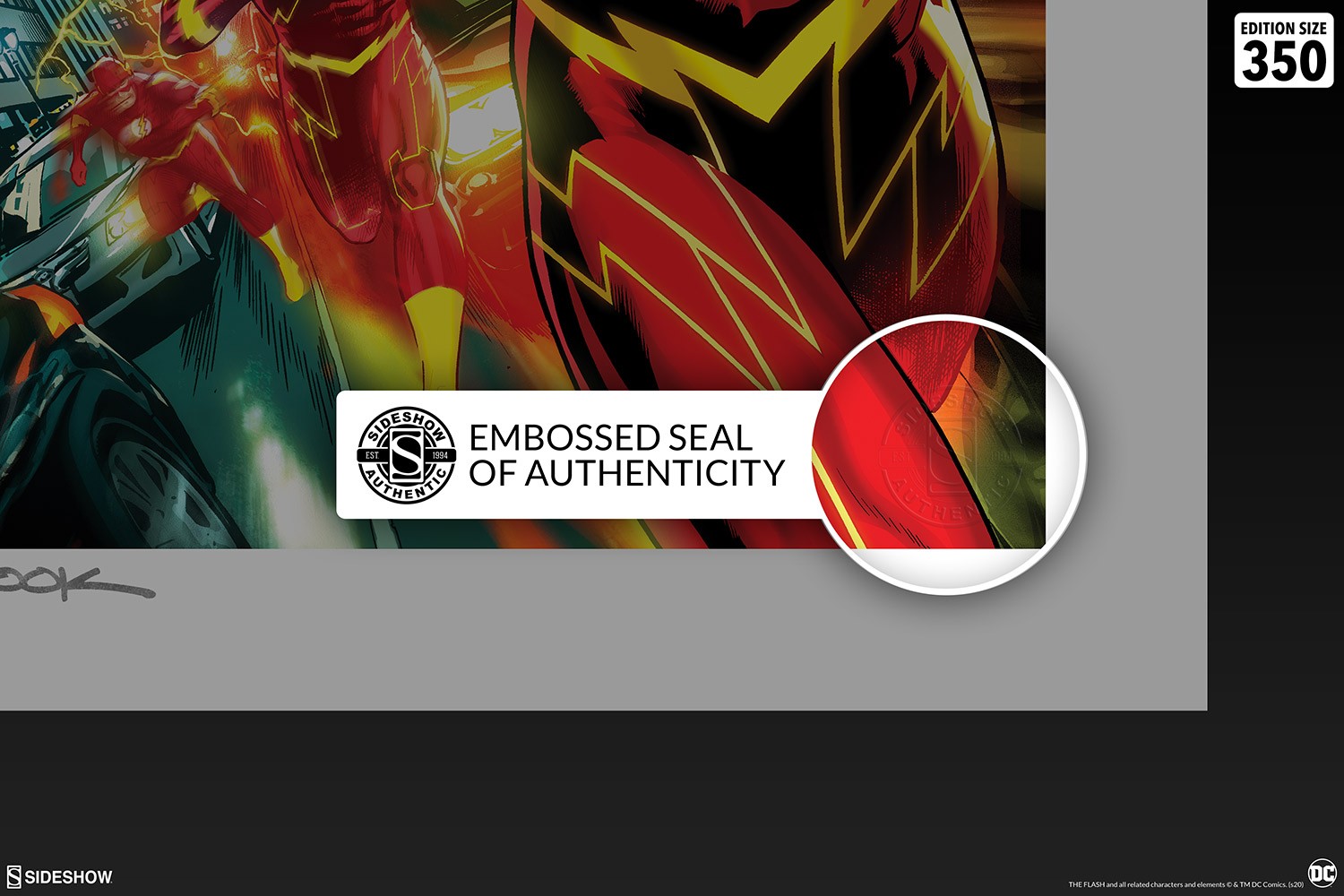 DC Comics The Flash Art Print  Exclusive Edition View 5