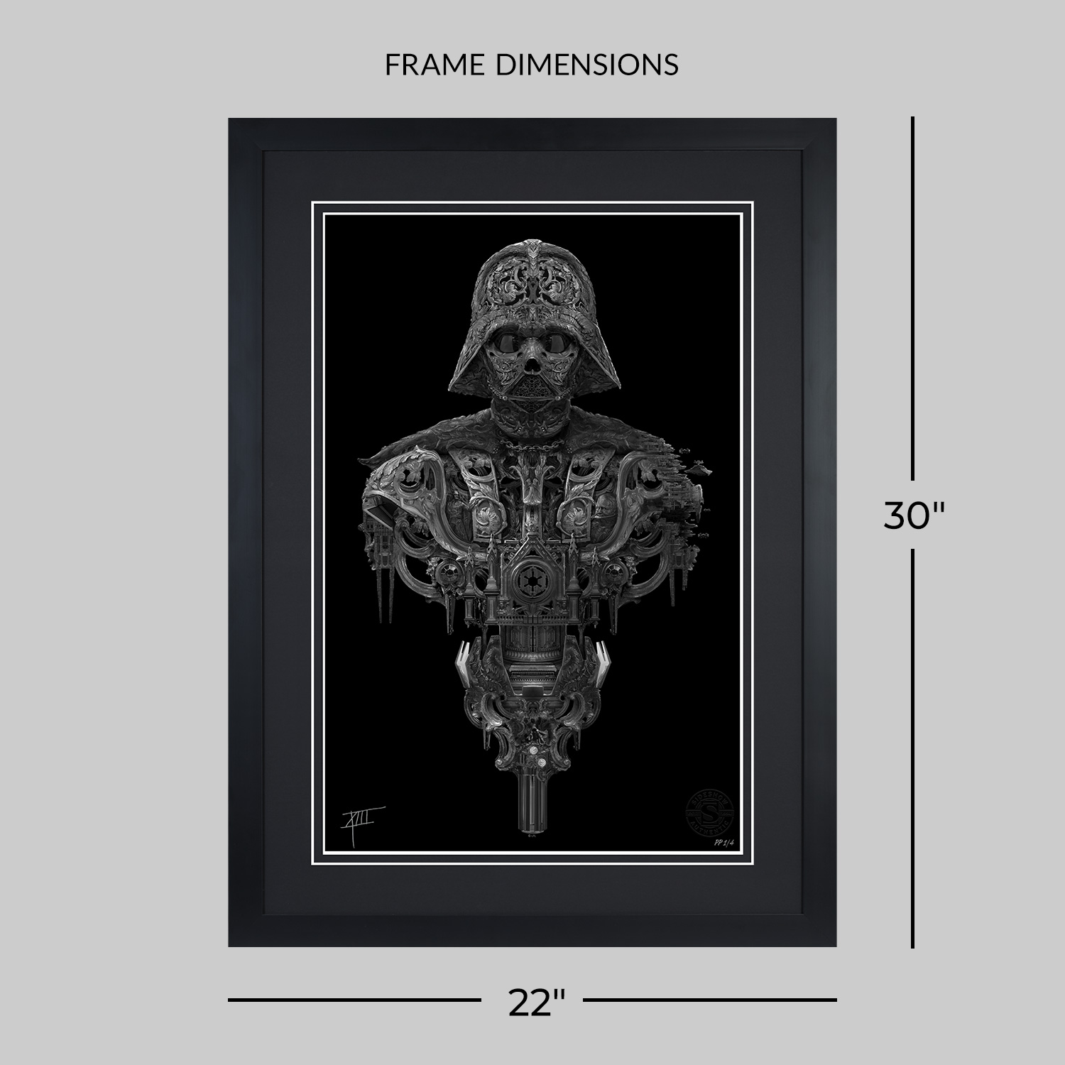 Star Wars Darth Vader™ (High-Gloss Black Edition) Art Print  Exclusive Edition View 2