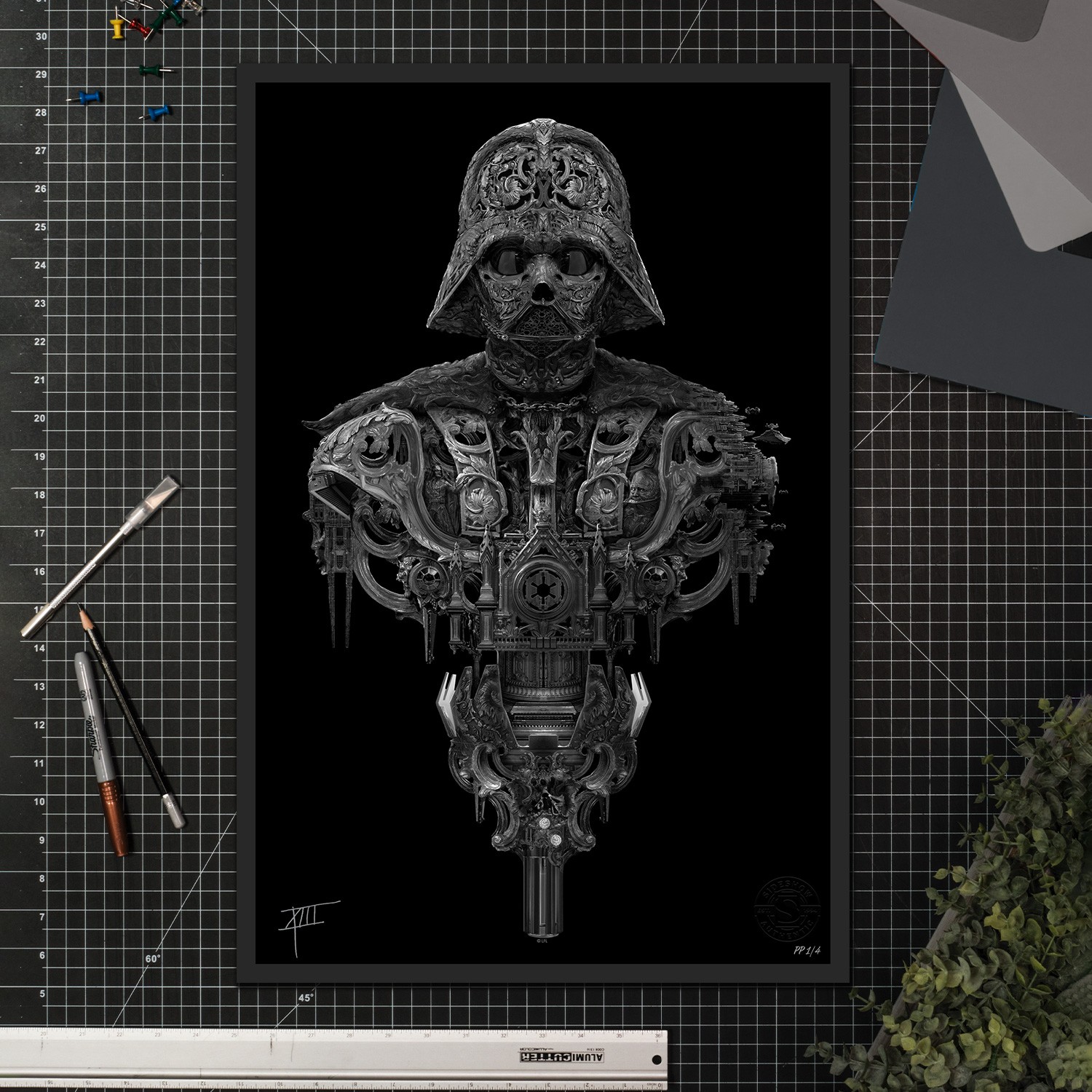 Star Wars Darth Vader™ (High-Gloss Black Edition) Art Print  Exclusive Edition View 1