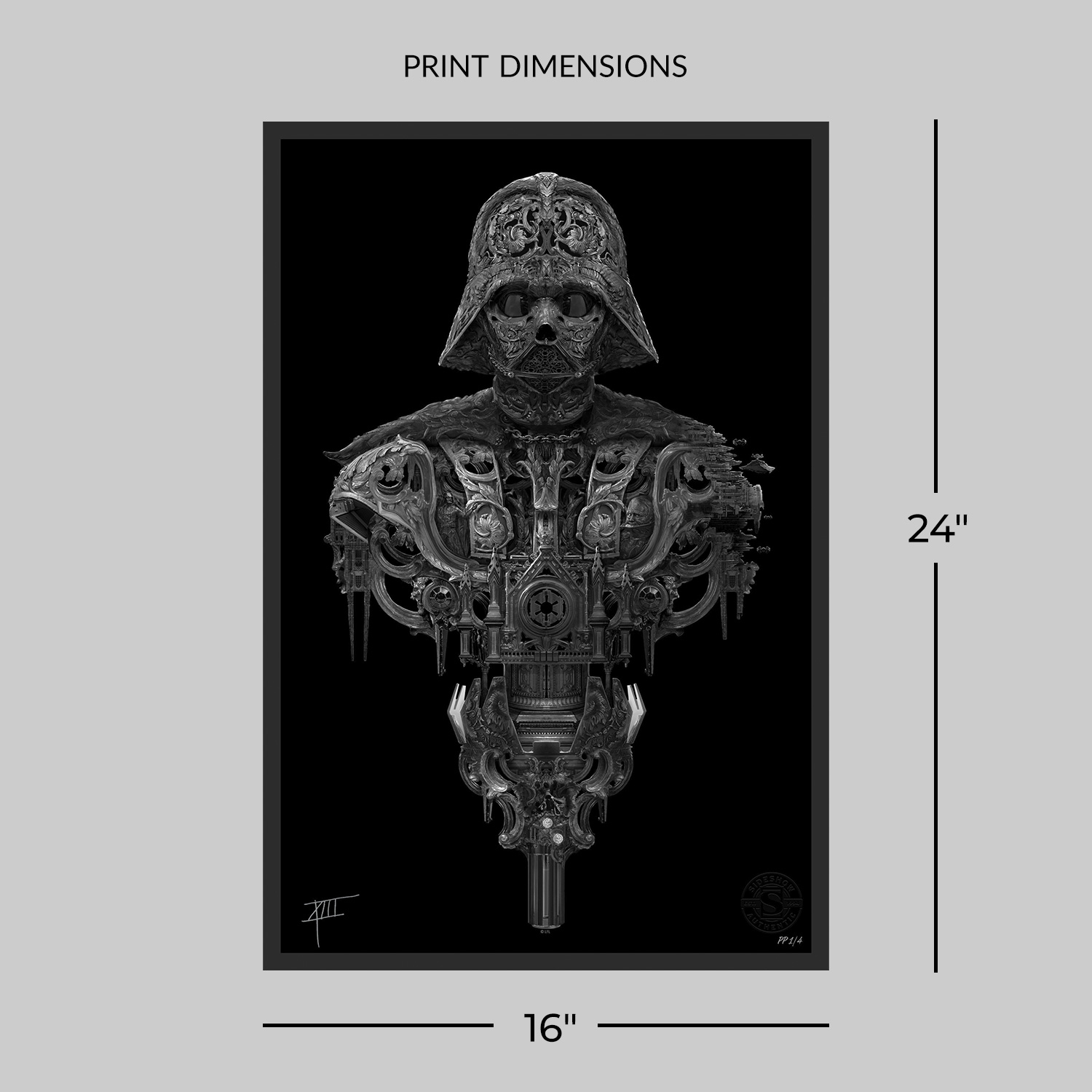Star Wars Darth Vader™ (High-Gloss Black Edition) Art Print  Exclusive Edition View 2