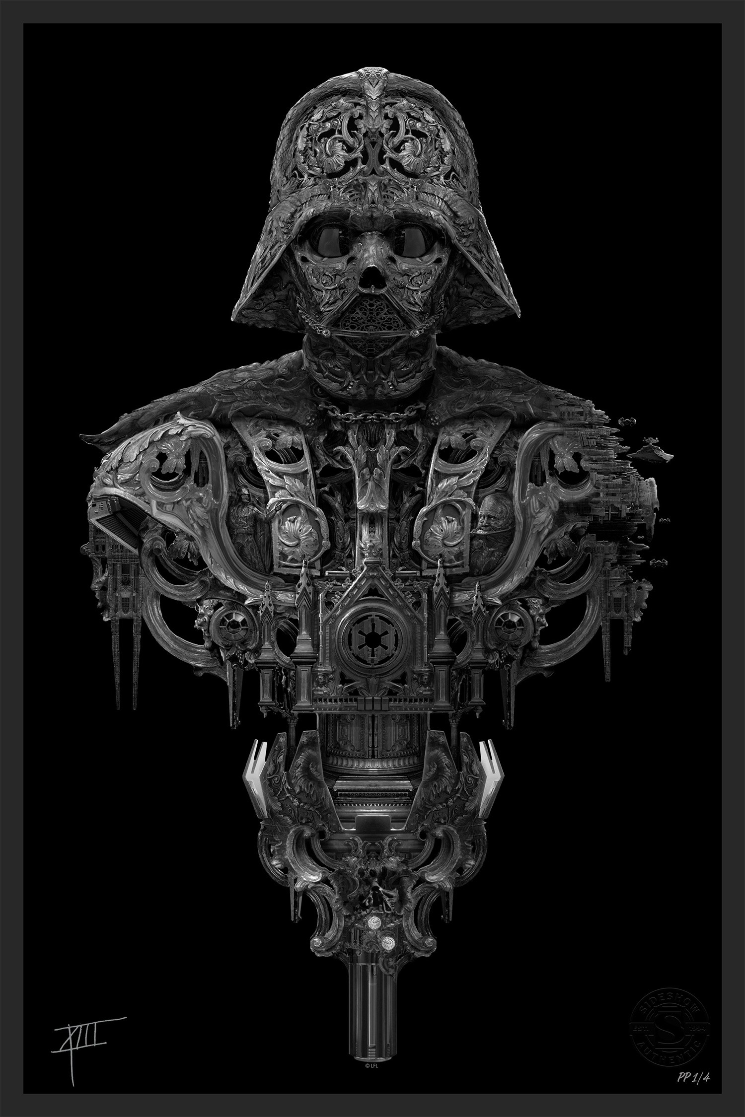 Star Wars Darth Vader™ (High-Gloss Black Edition) Art Print  Exclusive Edition View 5