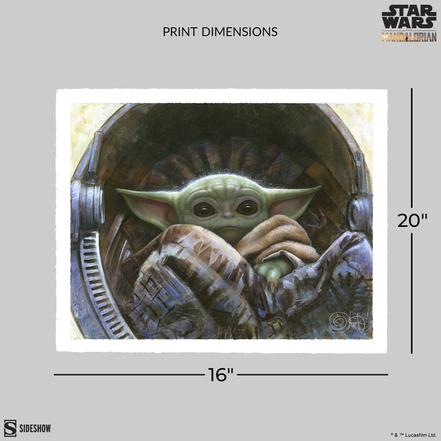 Star Wars The Child Art Print  View 2
