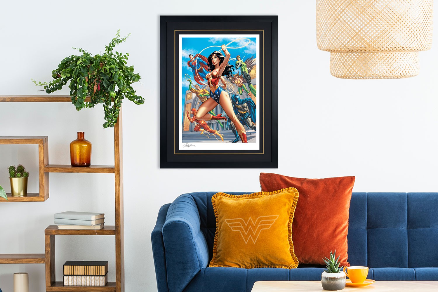 DC Comics Wonder Woman #750 B - Hall of Justice Art Print  Exclusive Edition View 1
