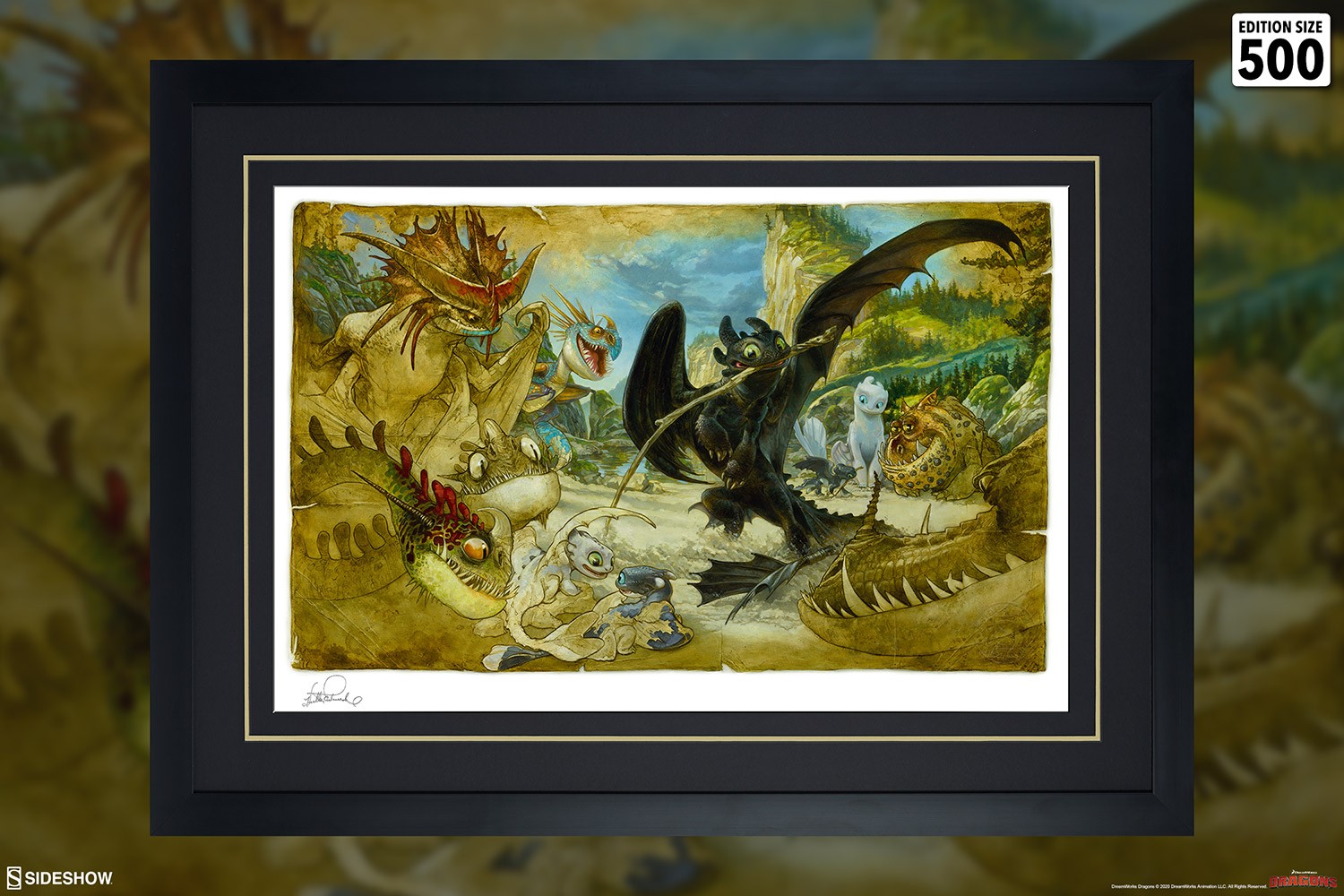 How to Train Your Dragon How To Draw Your Dragon Art Print  Exclusive Edition View 2