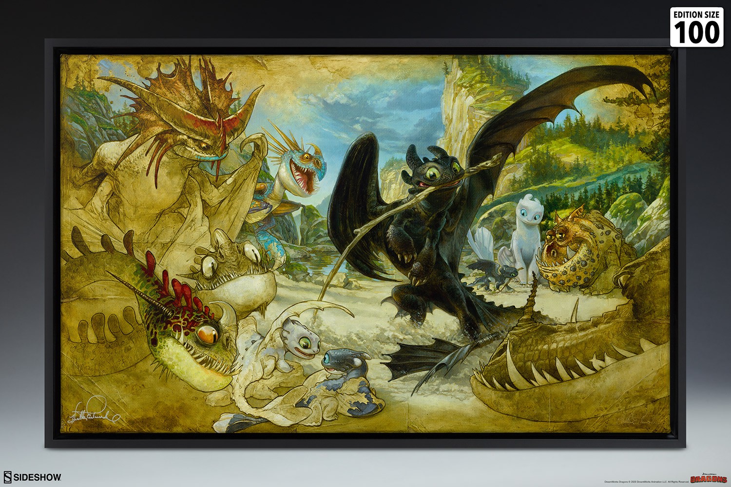 How to Train Your Dragon How To Draw Your Dragon Art Print  Exclusive Edition View 2