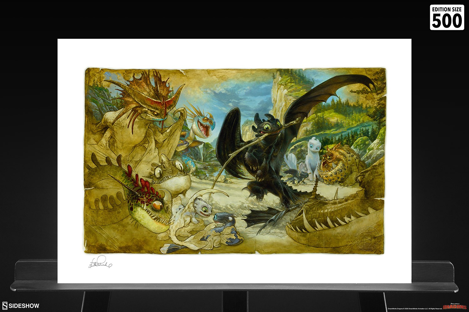 How to Train Your Dragon How To Draw Your Dragon Art Print  Exclusive Edition View 2