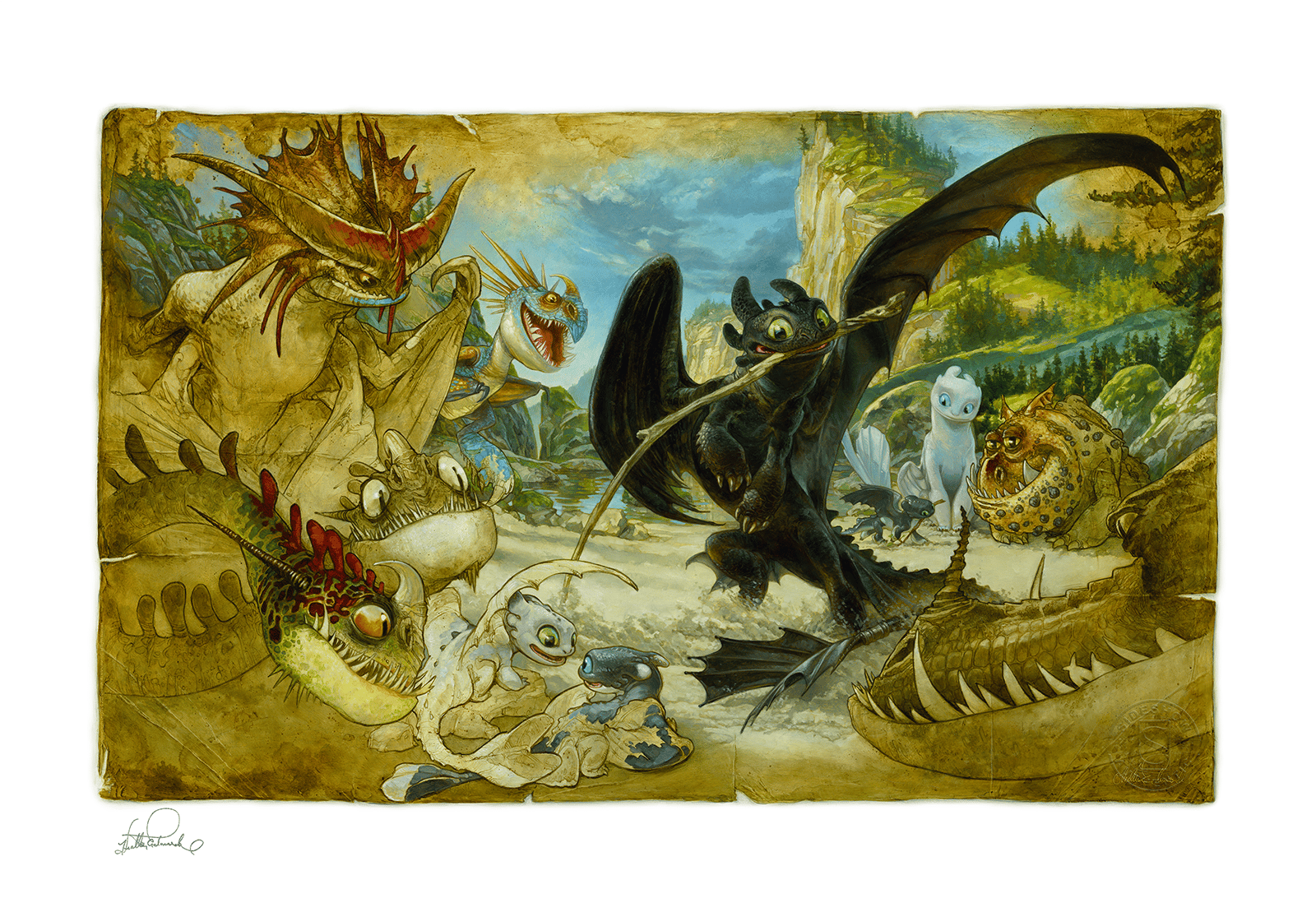 How to Train Your Dragon How To Draw Your Dragon Art Print  Exclusive Edition View 7