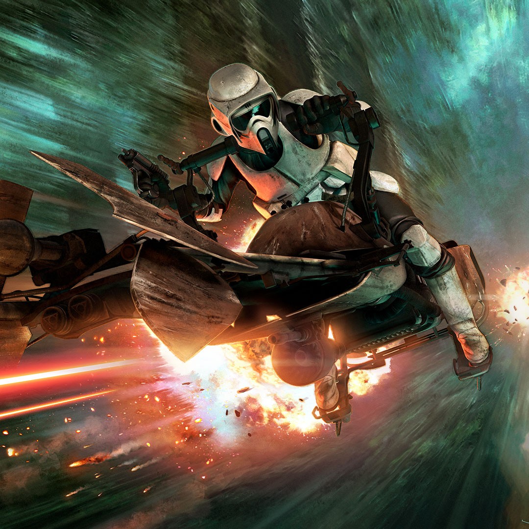 Star Wars Endor Chase Art Print  Exclusive Edition View 2