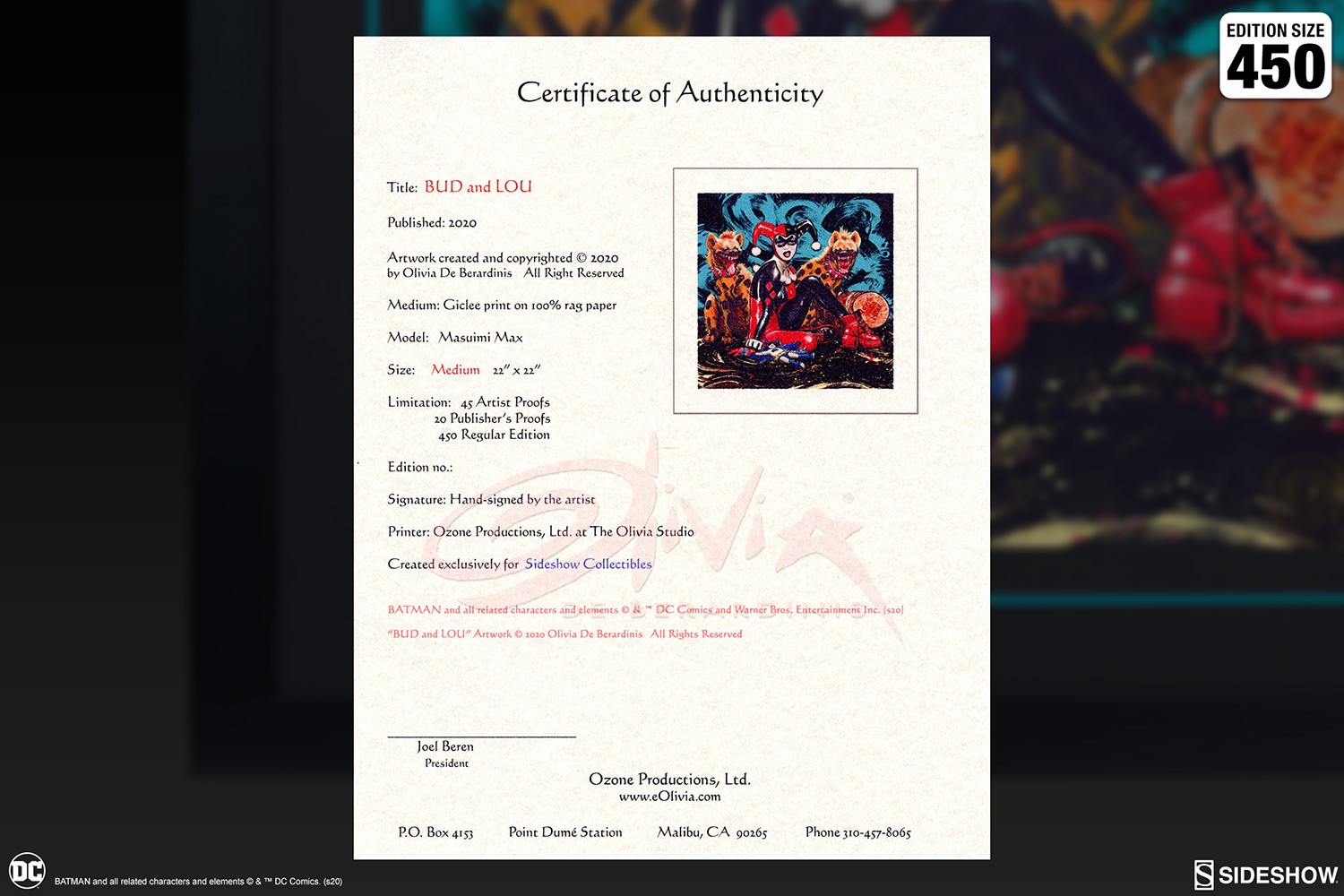 DC Comics Bud & Lou Art Print  Exclusive Edition View 7