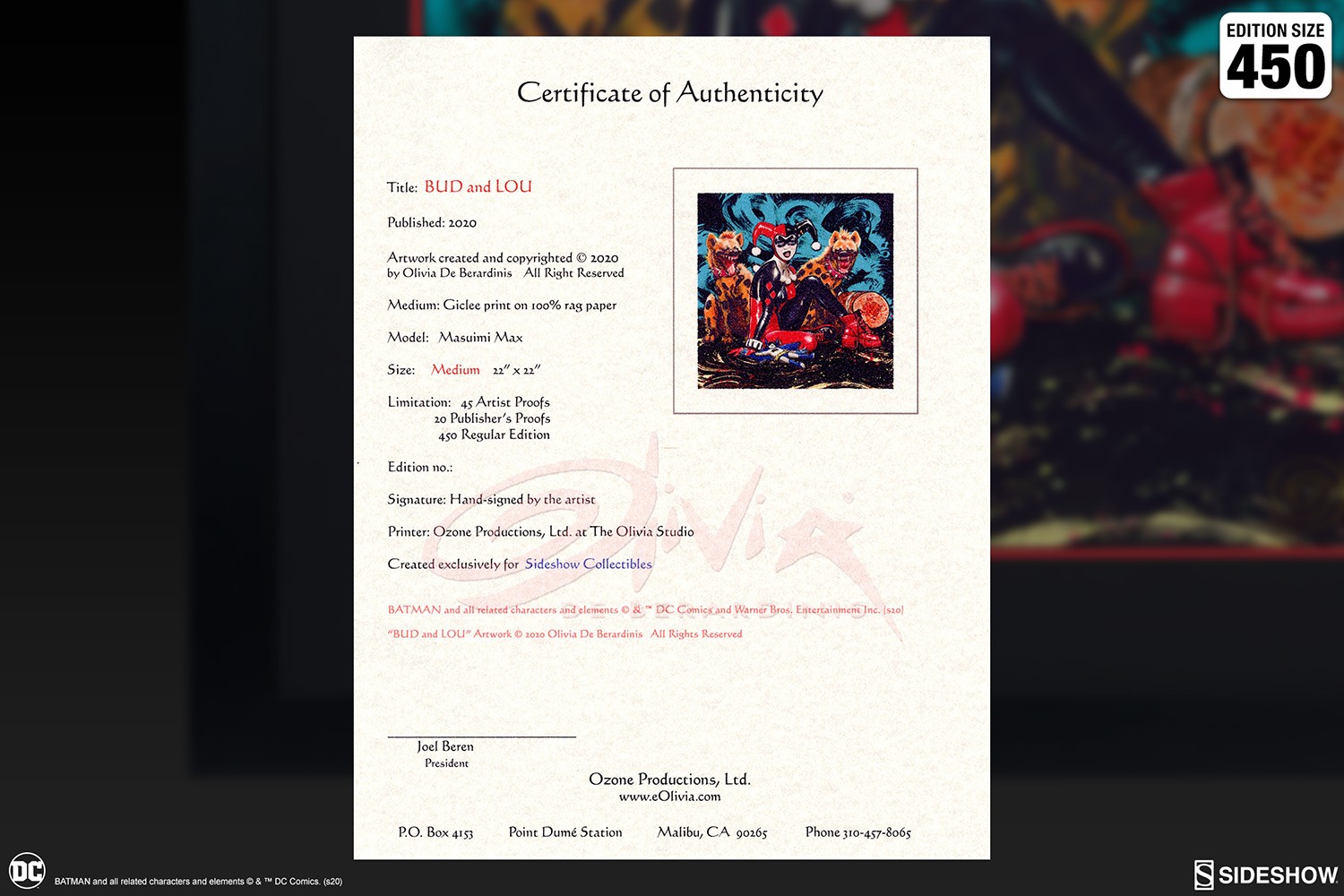 DC Comics Bud & Lou Art Print  Exclusive Edition View 7