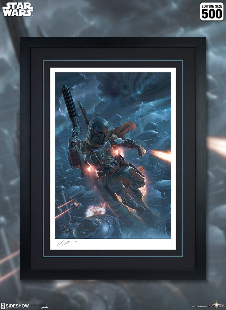 Star Wars The Mercenary Art Print  Exclusive Edition View 2