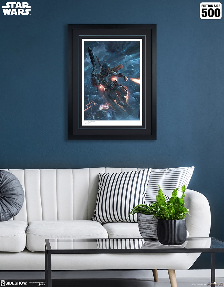 Star Wars The Mercenary Art Print  Exclusive Edition View 3