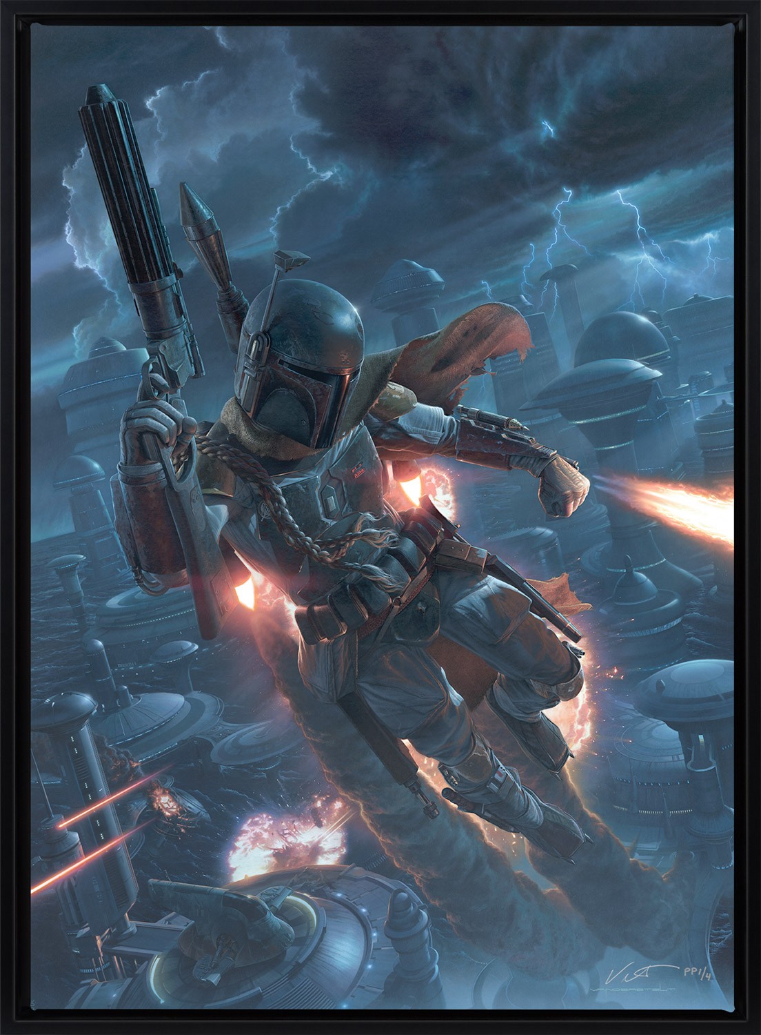 Star Wars The Mercenary Art Print  Exclusive Edition View 8