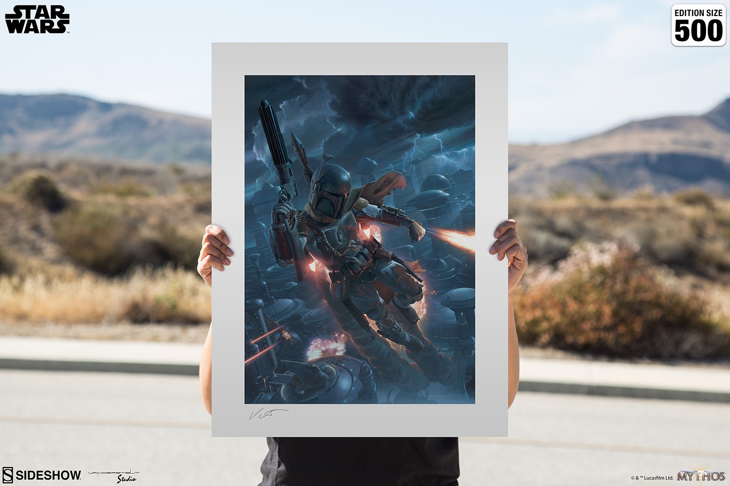 Star Wars The Mercenary Art Print  Exclusive Edition View 1