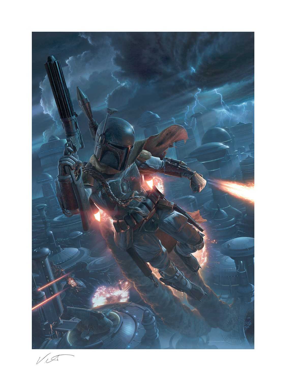 Star Wars The Mercenary Art Print  Exclusive Edition View 7