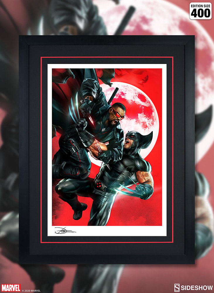 Marvel Wolverine vs Blade Art Print  Exclusive Edition View 2