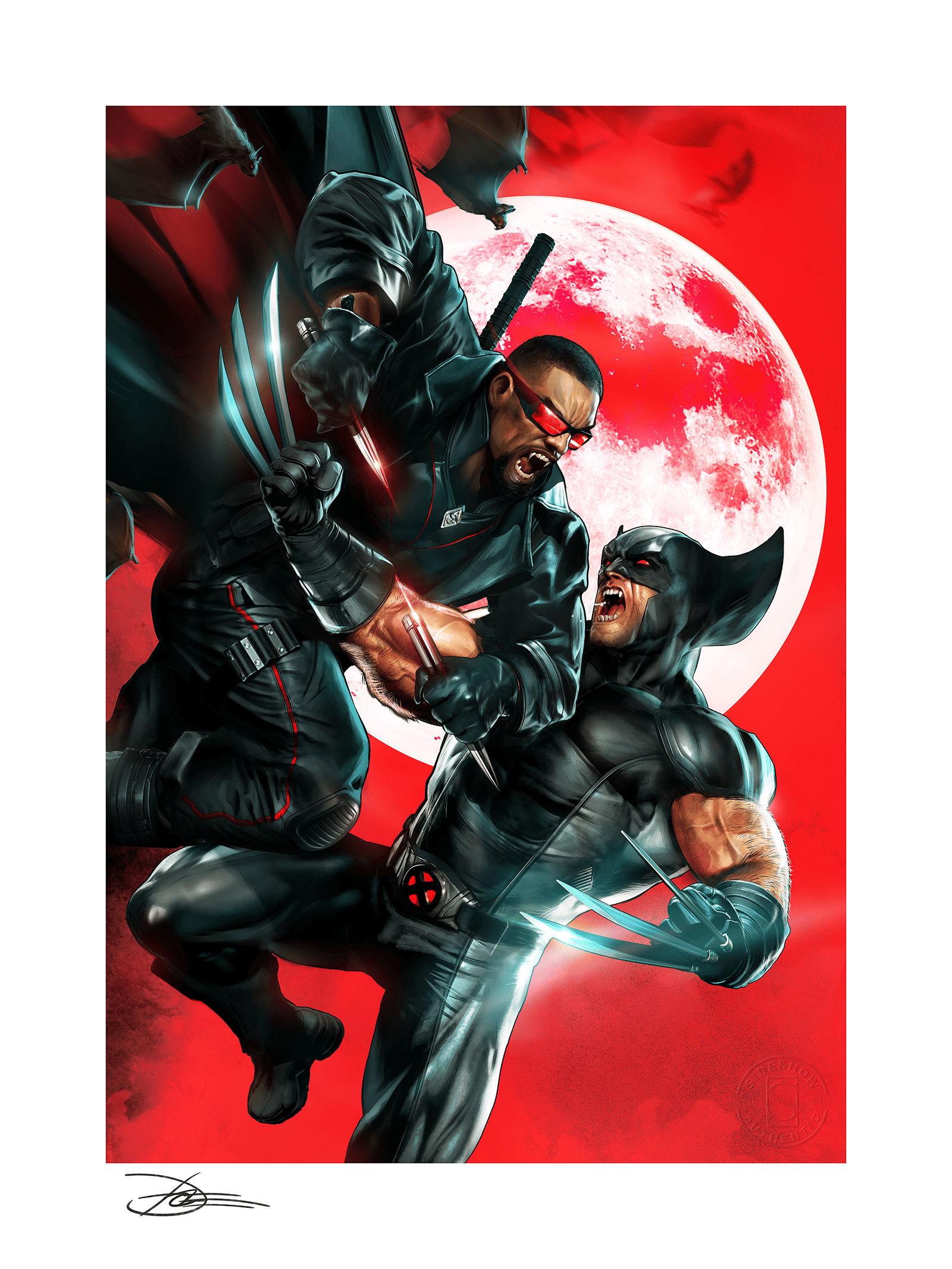 Marvel Wolverine vs Blade Art Print  Exclusive Edition View 7