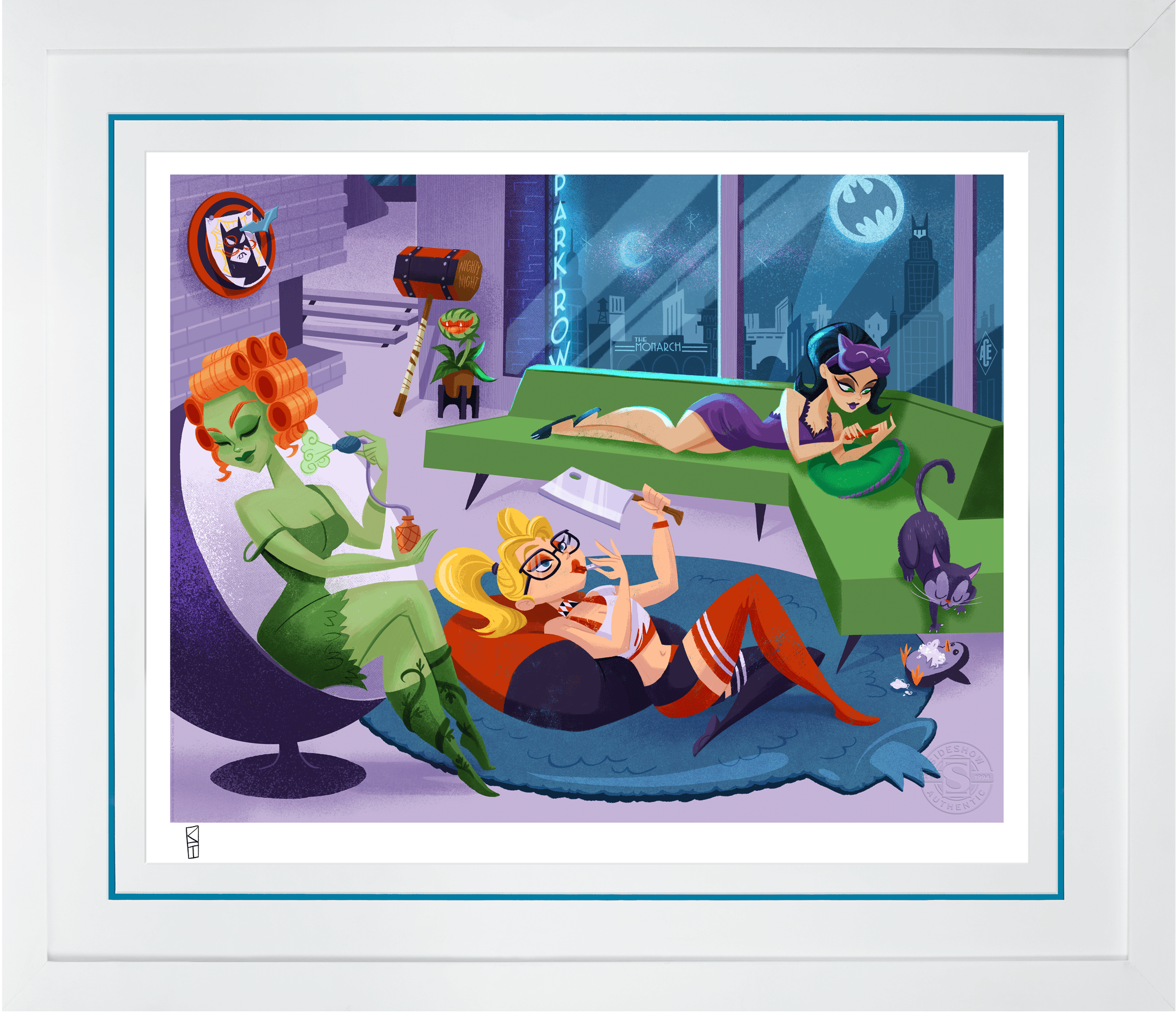 DC Comics Sleepover Sirens Art Print  Exclusive Edition View 2