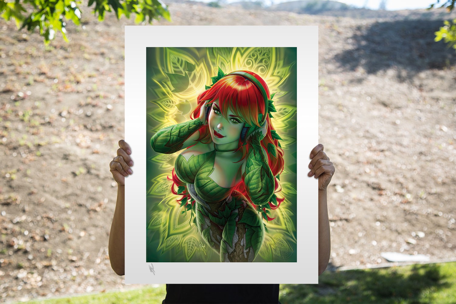 IVY 豪華版 「ORIGINAL DESIGN ART」 DC Comics Poison Ivy Art Print by Sideshow Collectibles