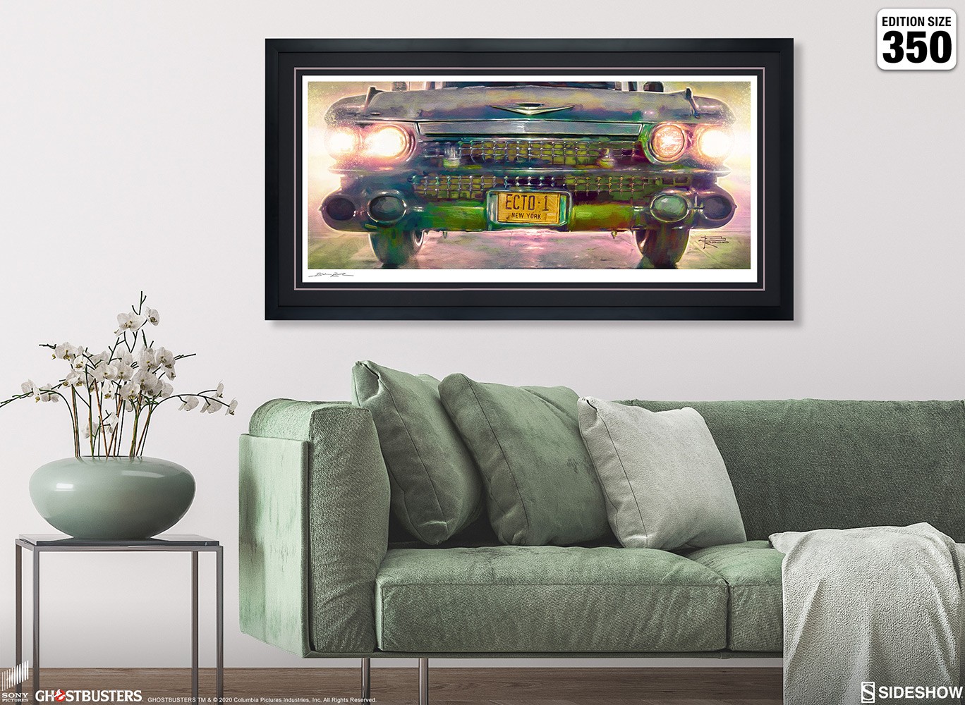 Ghostbusters Ecto-1 Art Print  Exclusive Edition View 3