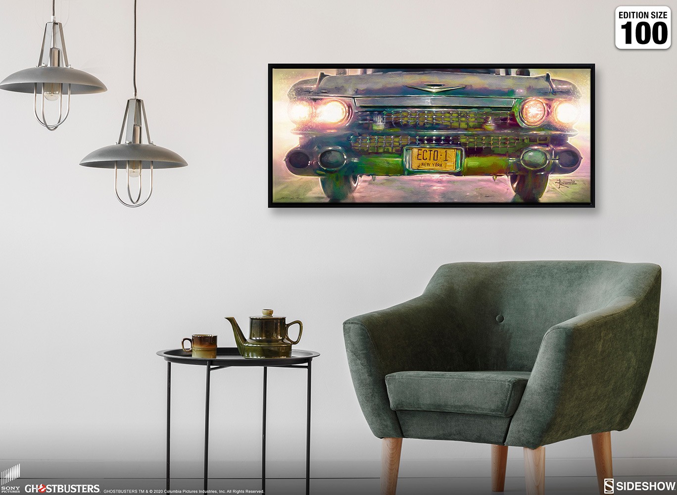 Ghostbusters Ecto-1 Art Print  Exclusive Edition View 3