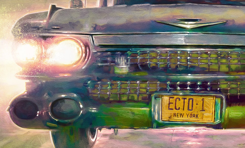 Ghostbusters Ecto-1 Art Print  Exclusive Edition View 1