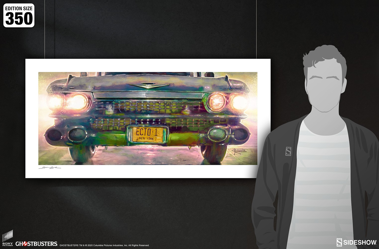 Ghostbusters Ecto-1 Art Print  Exclusive Edition View 3