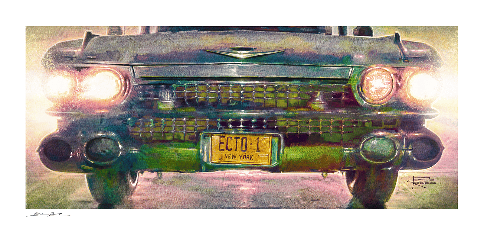 Ghostbusters Ecto-1 Art Print  Exclusive Edition View 7
