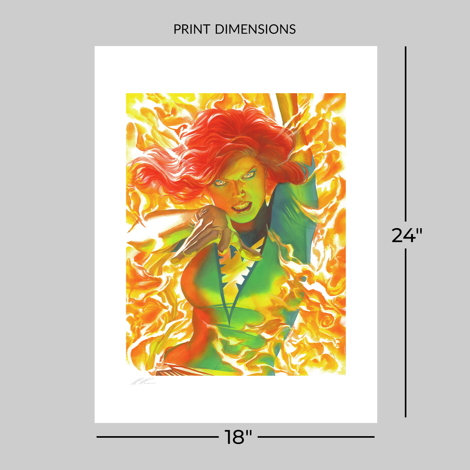 Marvelocity: Phoenix Fine Art Lithograph by Alex Ross | Sideshow