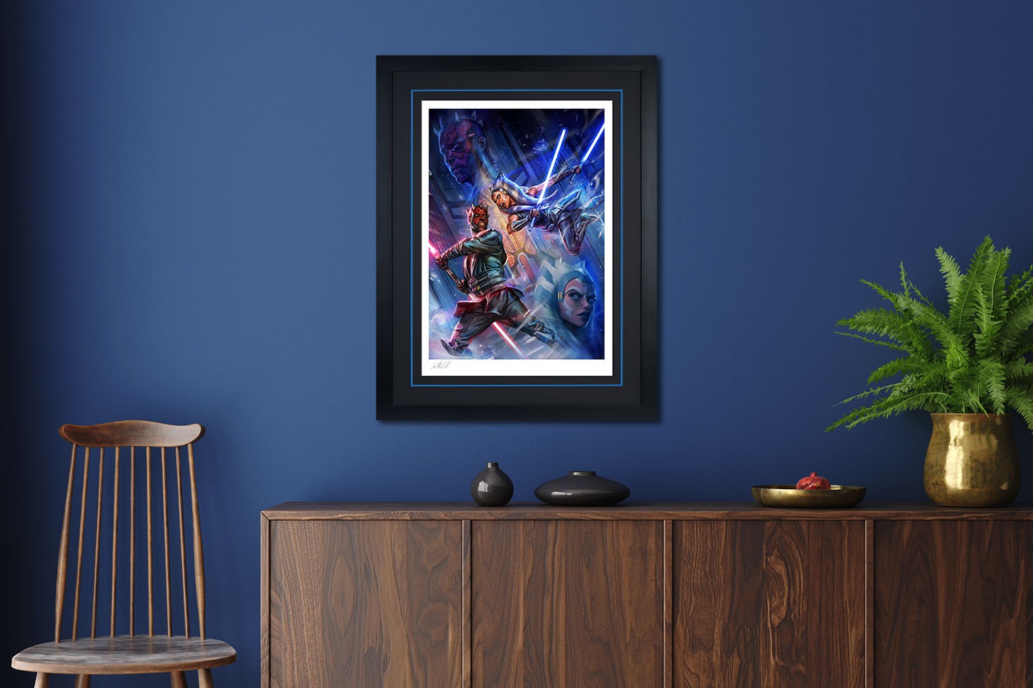 Star Wars One Last Lesson: Ahsoka Tano vs Darth Maul Art Print  View 1
