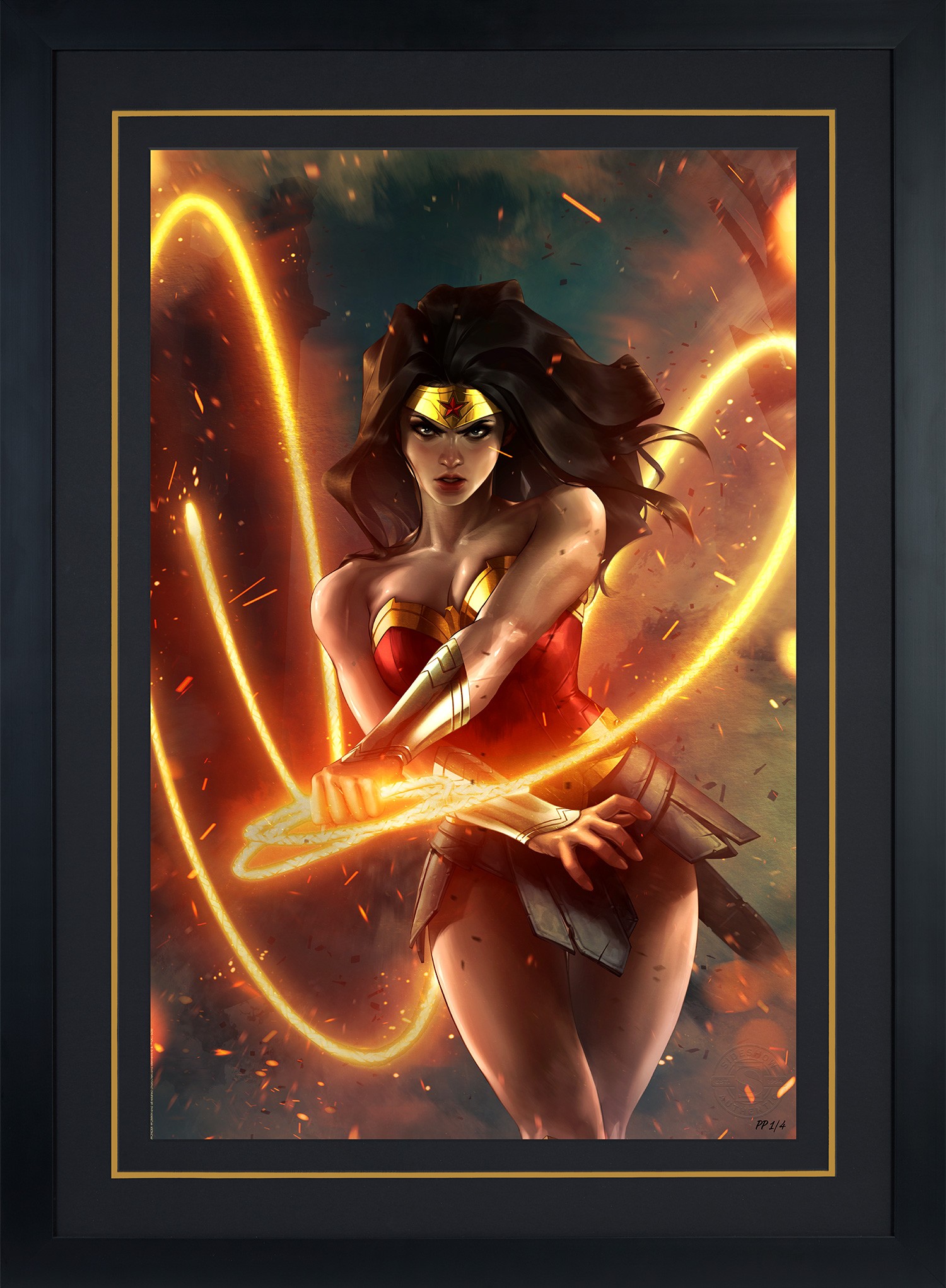 DC Comics Wonder Woman™ (Gold Holofoil Variant) Art Print  Exclusive Edition View 5