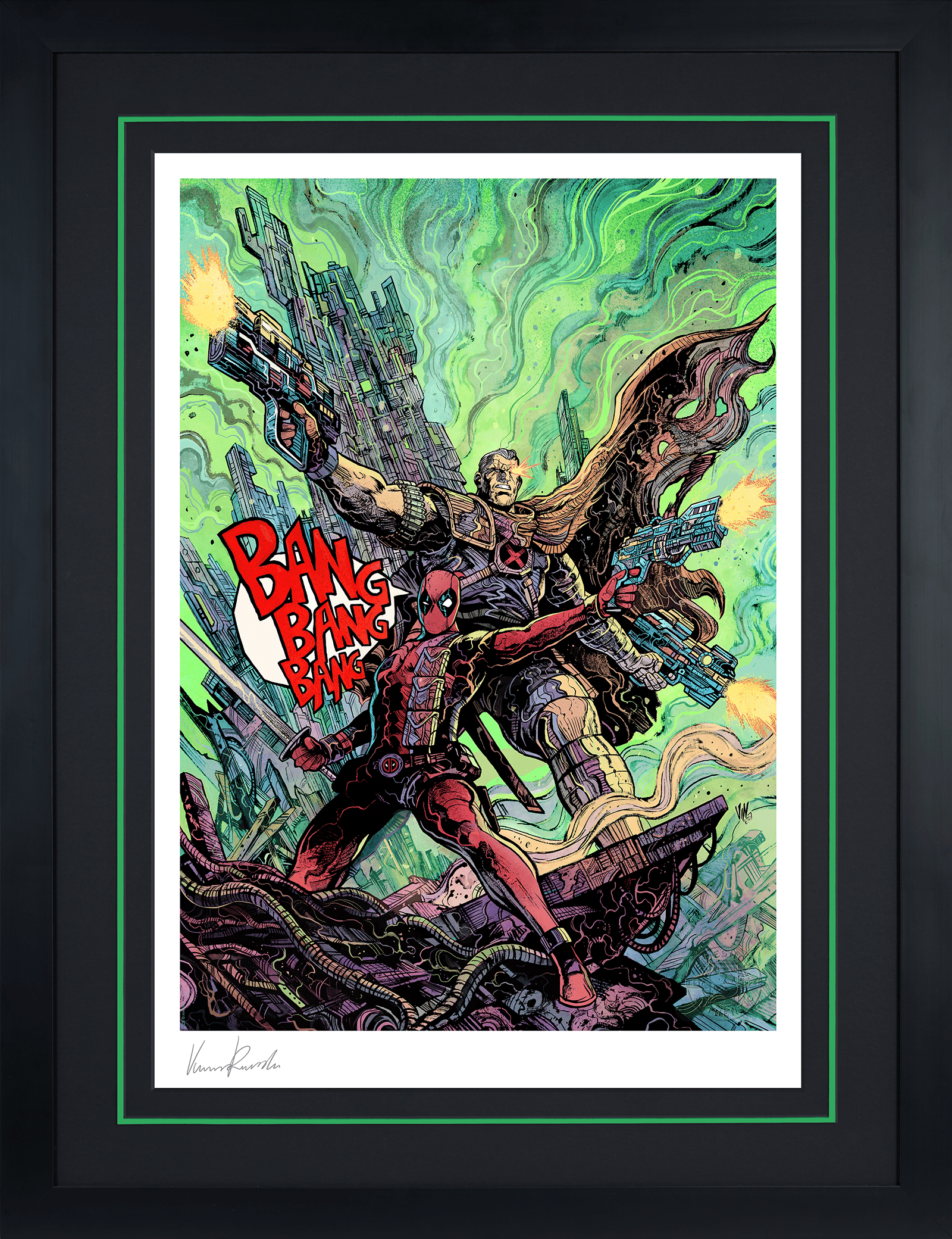 Marvel Deadpool & Cable Art Print  Exclusive Edition View 2