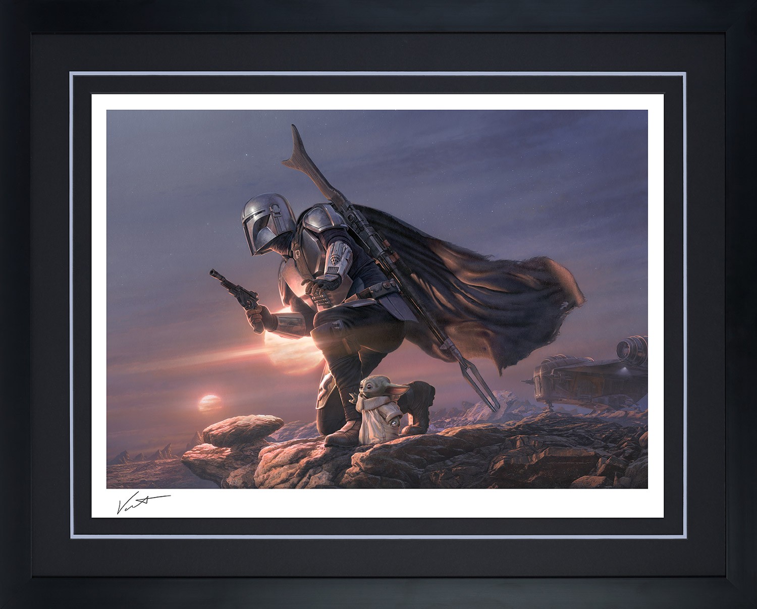 Star Wars Din Djarin & Grogu: A Clan of Two Art Print  Exclusive Edition View 3