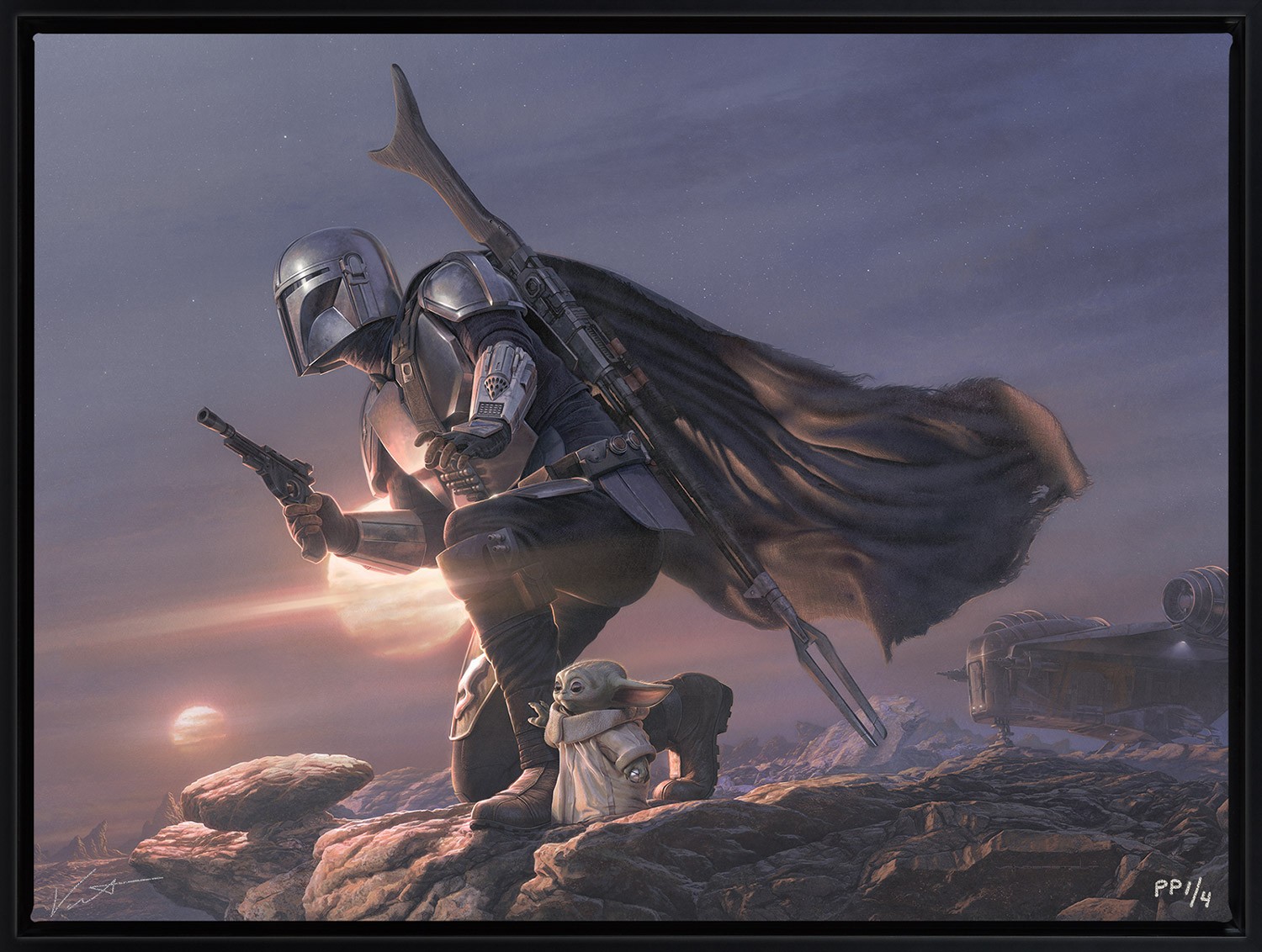 Star Wars Din Djarin & Grogu: A Clan of Two Art Print  Exclusive Edition View 3