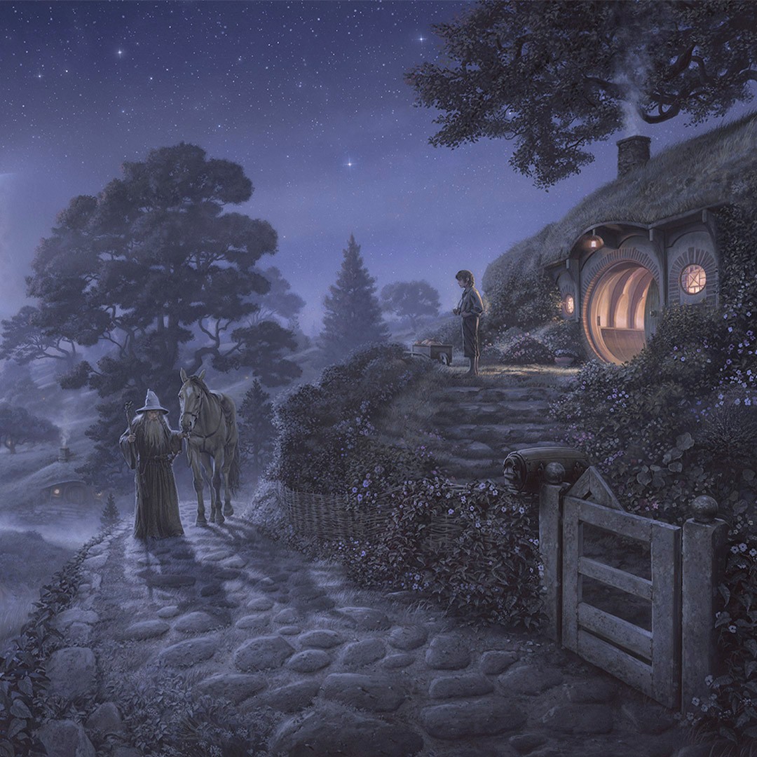 The Lord of the Rings Bag End: Expect Me When You See Me! Art Print  View 2