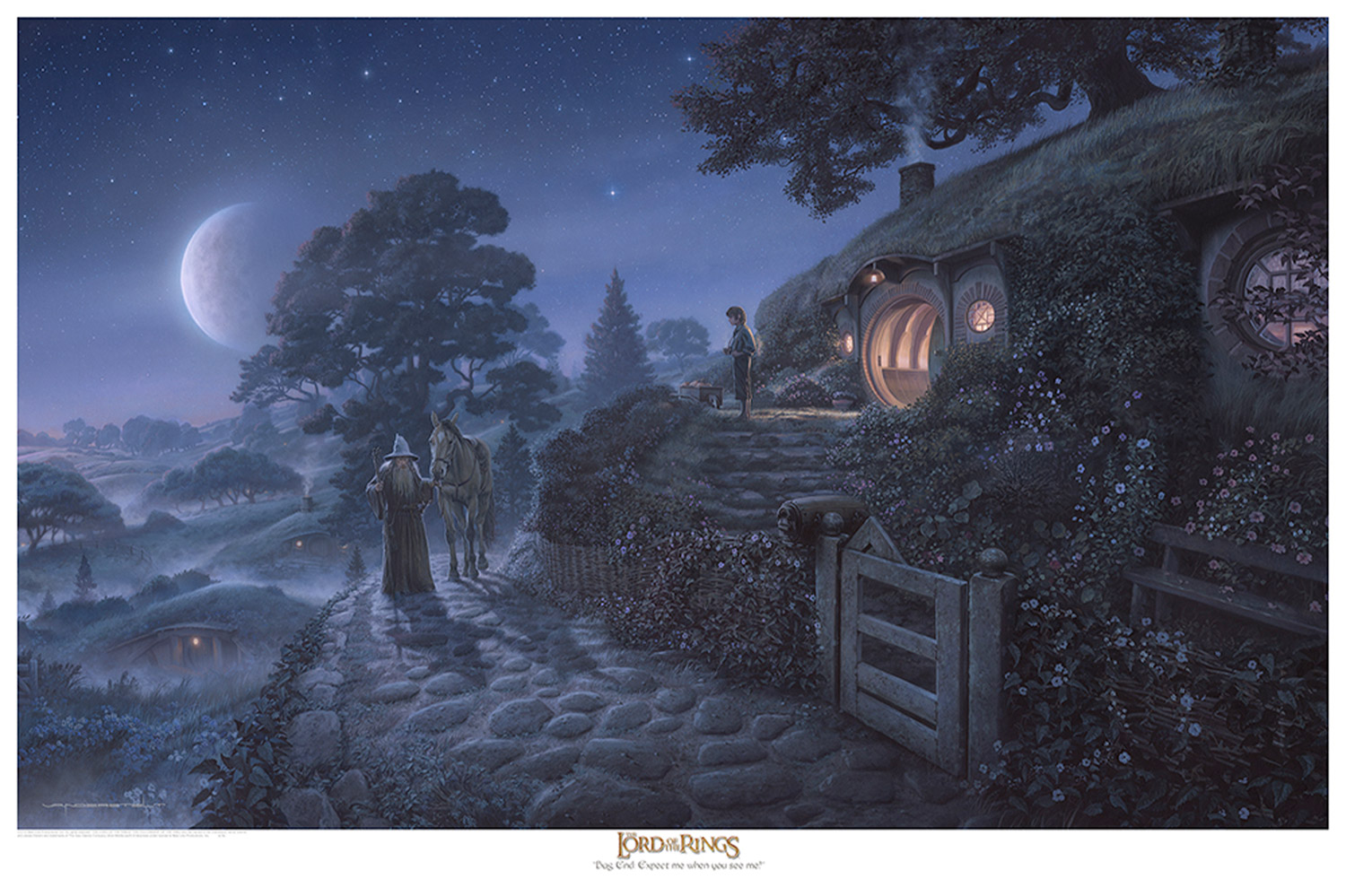 The Lord of the Rings Bag End: Expect Me When You See Me! Art Print  View 4