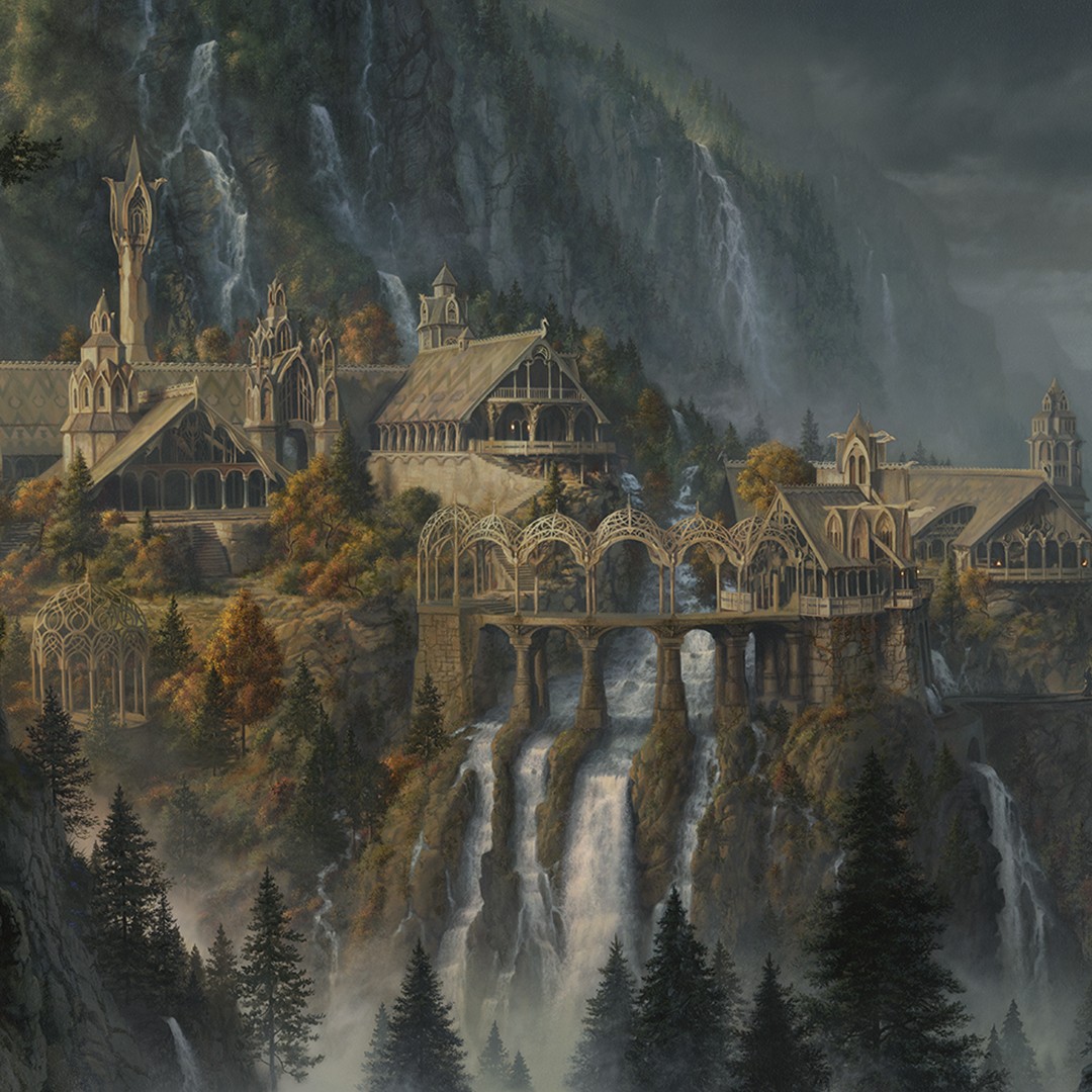 The Lord of the Rings Rivendell: The Last Homely House East of the Sea Art Print  View 2