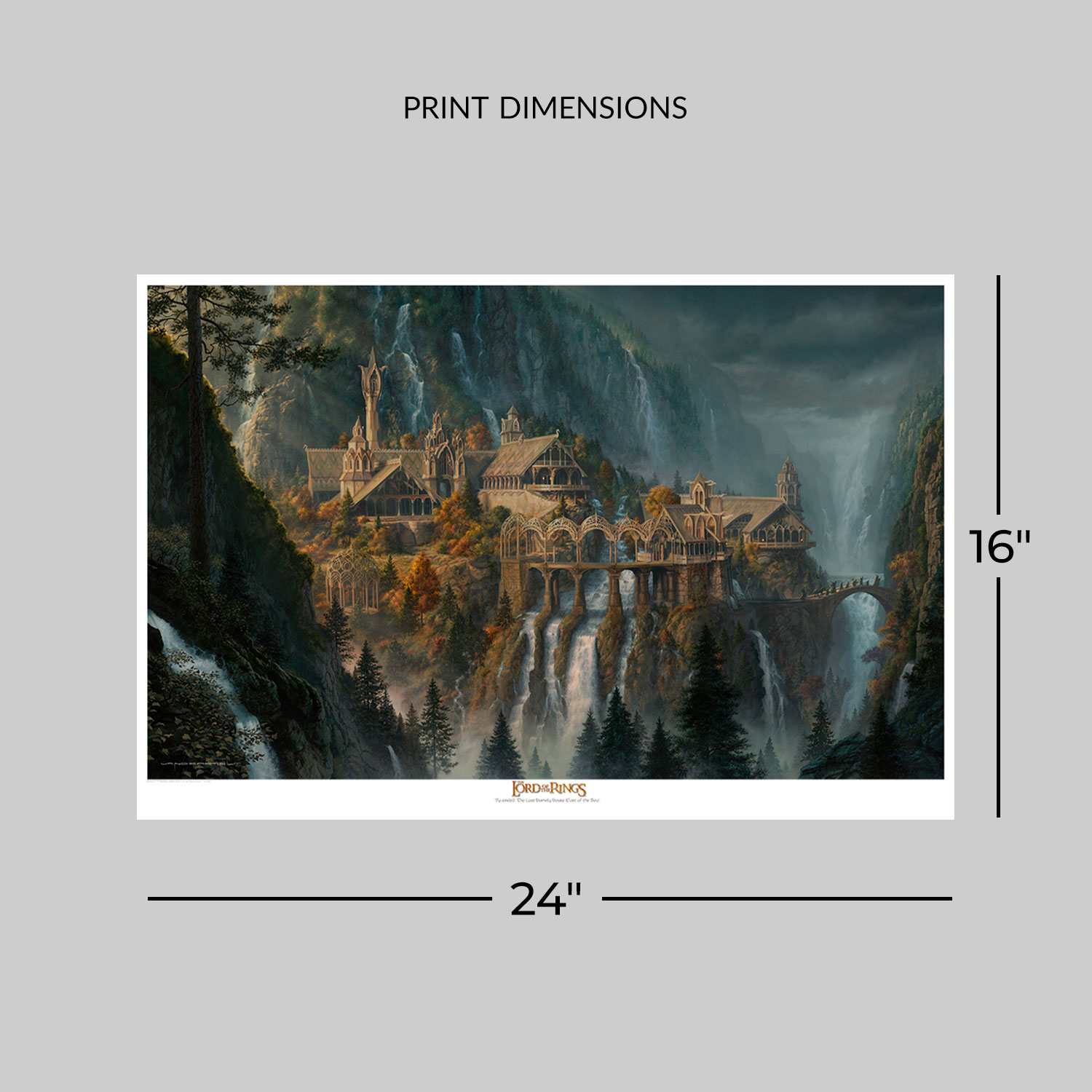 The Lord of the Rings Rivendell: The Last Homely House East of the Sea Art Print  View 2
