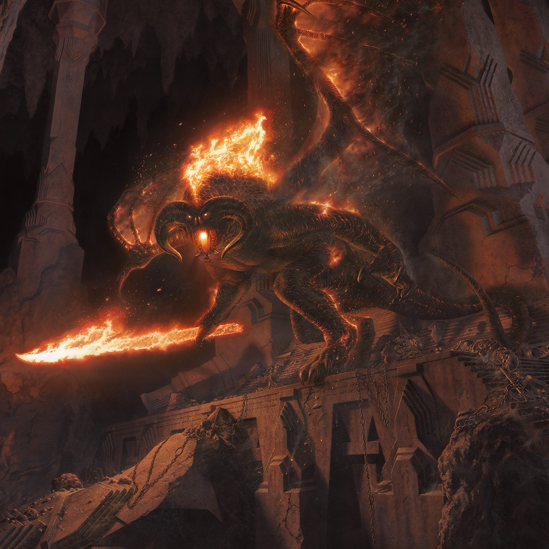 The Lord of the Rings Bane of Durin Art Print  View 3