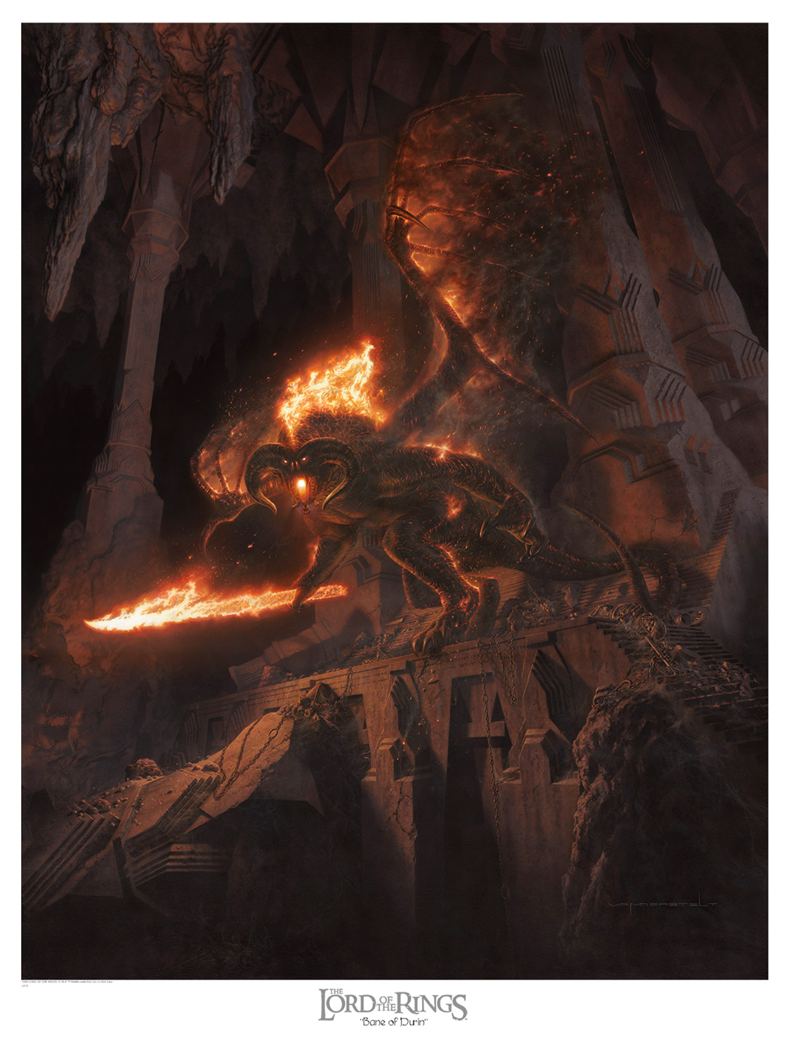 The Lord of the Rings Bane of Durin Art Print  View 4