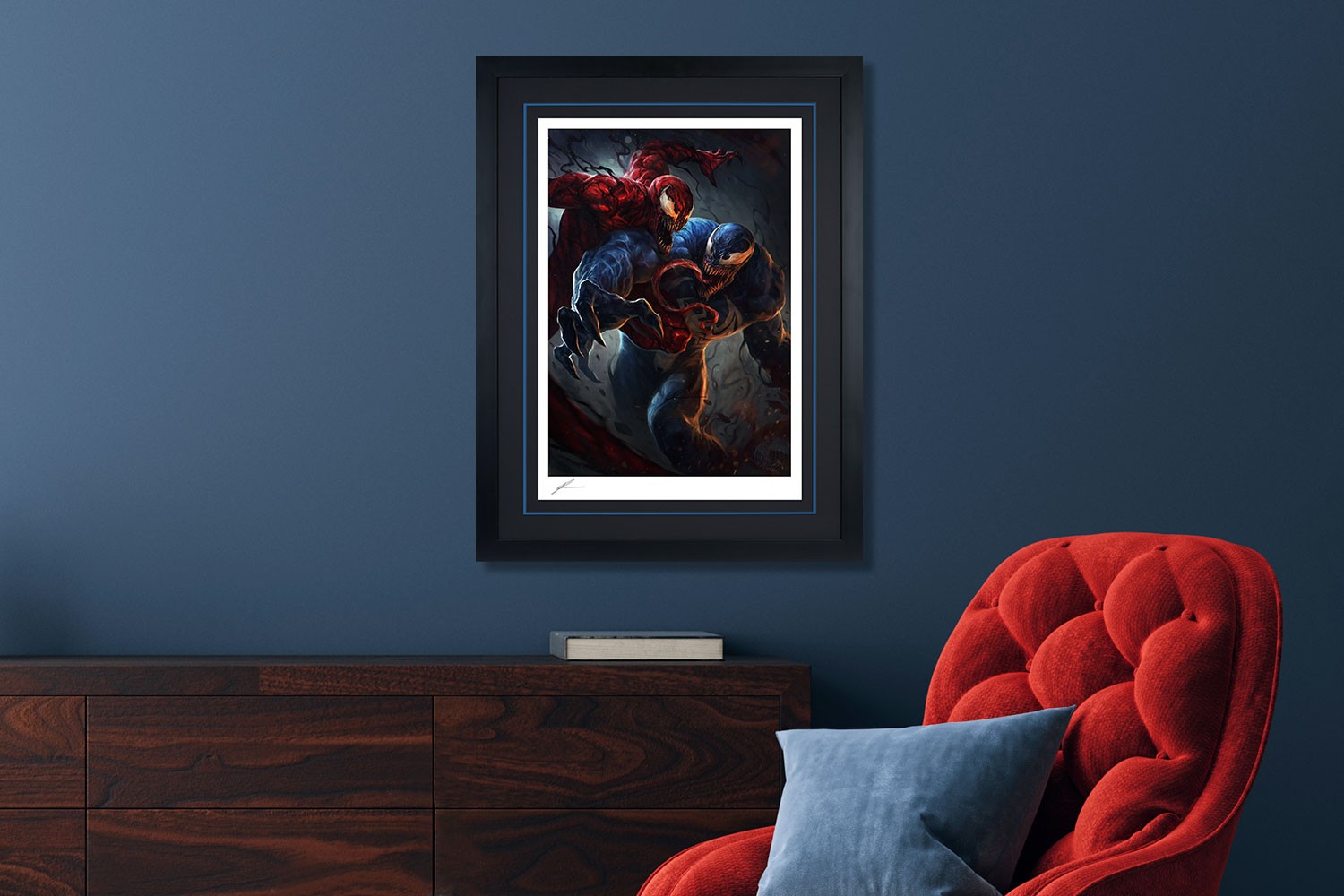 Marvel Venom vs Carnage Art Print  Exclusive Edition View 1