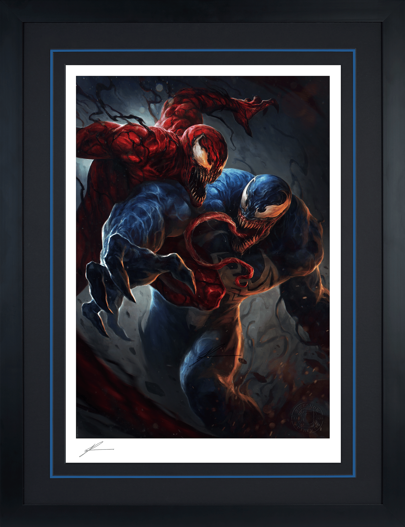 Marvel Venom vs Carnage Art Print  Exclusive Edition View 2