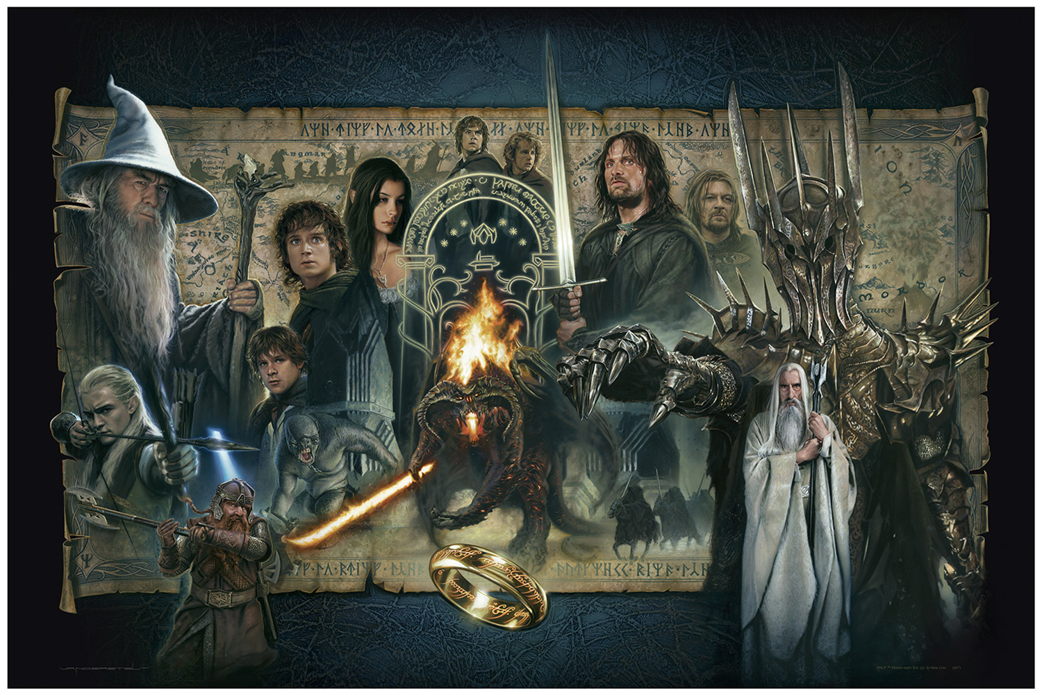 The Lord of the Rings The Fellowship of the Ring Art Print  View 5