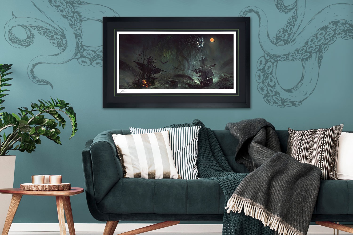 Tentacles and Teeth Cthulhu II Art Print  Exclusive Edition View 1