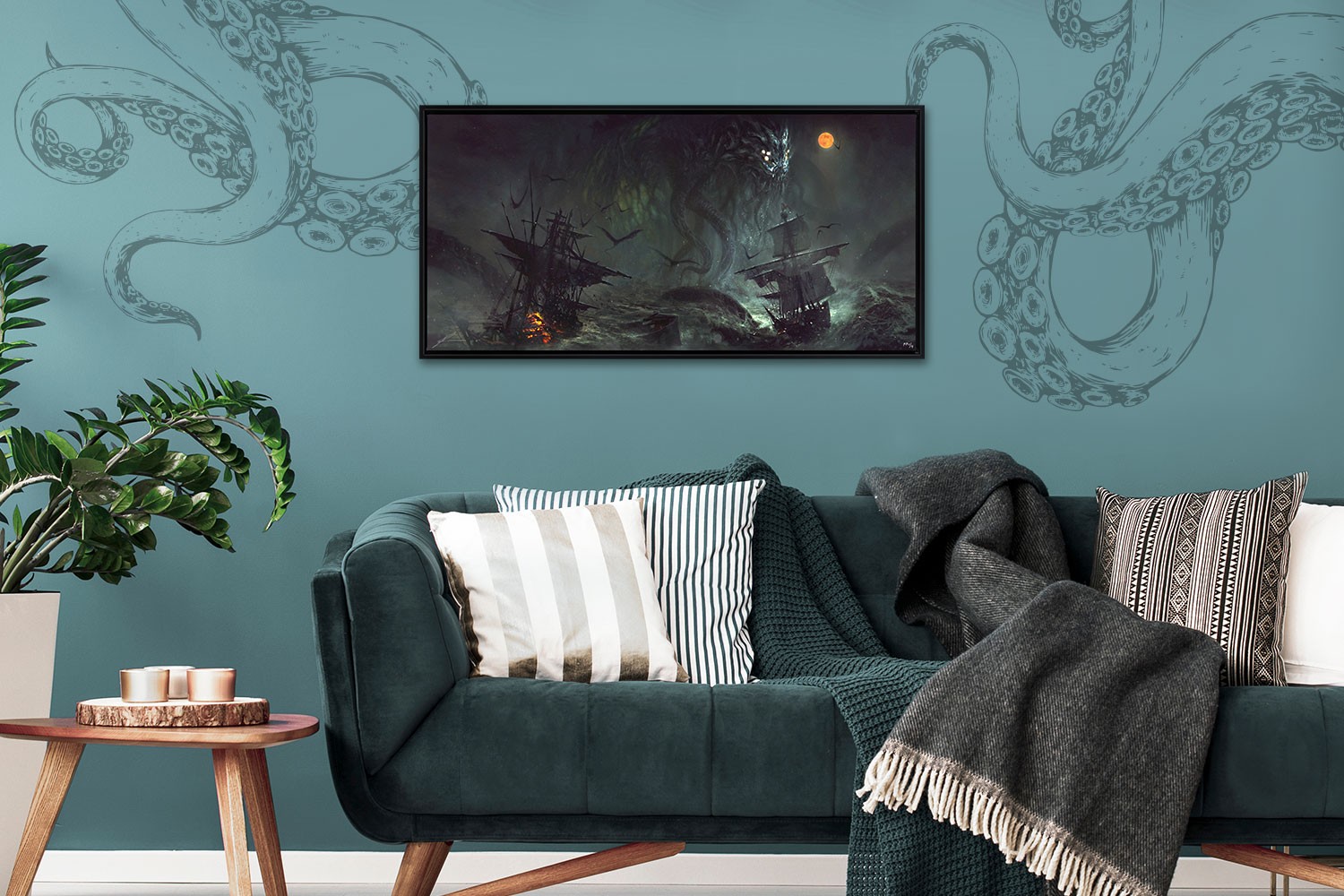 Tentacles and Teeth Cthulhu II Art Print  Exclusive Edition View 1