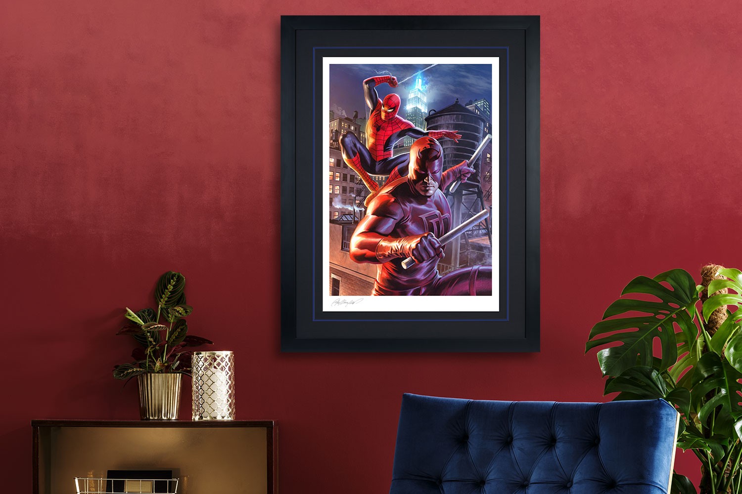 Spider-Man - Daredevil & Spider-Man Fine Art Print by Felipe Massafera  